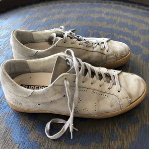 Men’s Golden Goose Grey Superstar Sneakers - 9